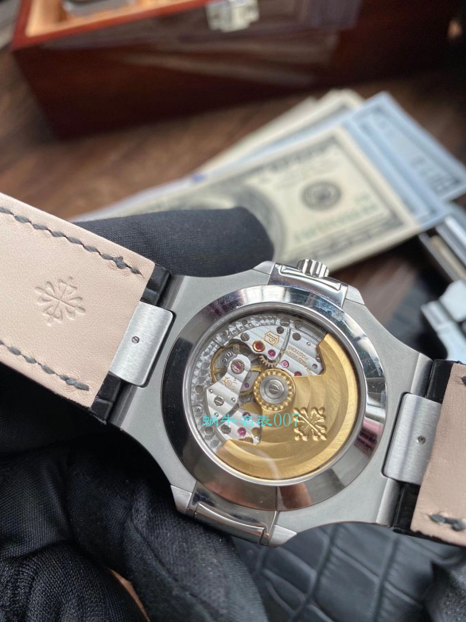 GR厂百达翡丽顶级复刻高仿手表价格最好版本鹦鹉螺V2真月相5726/1A-010皮带款 / BD323