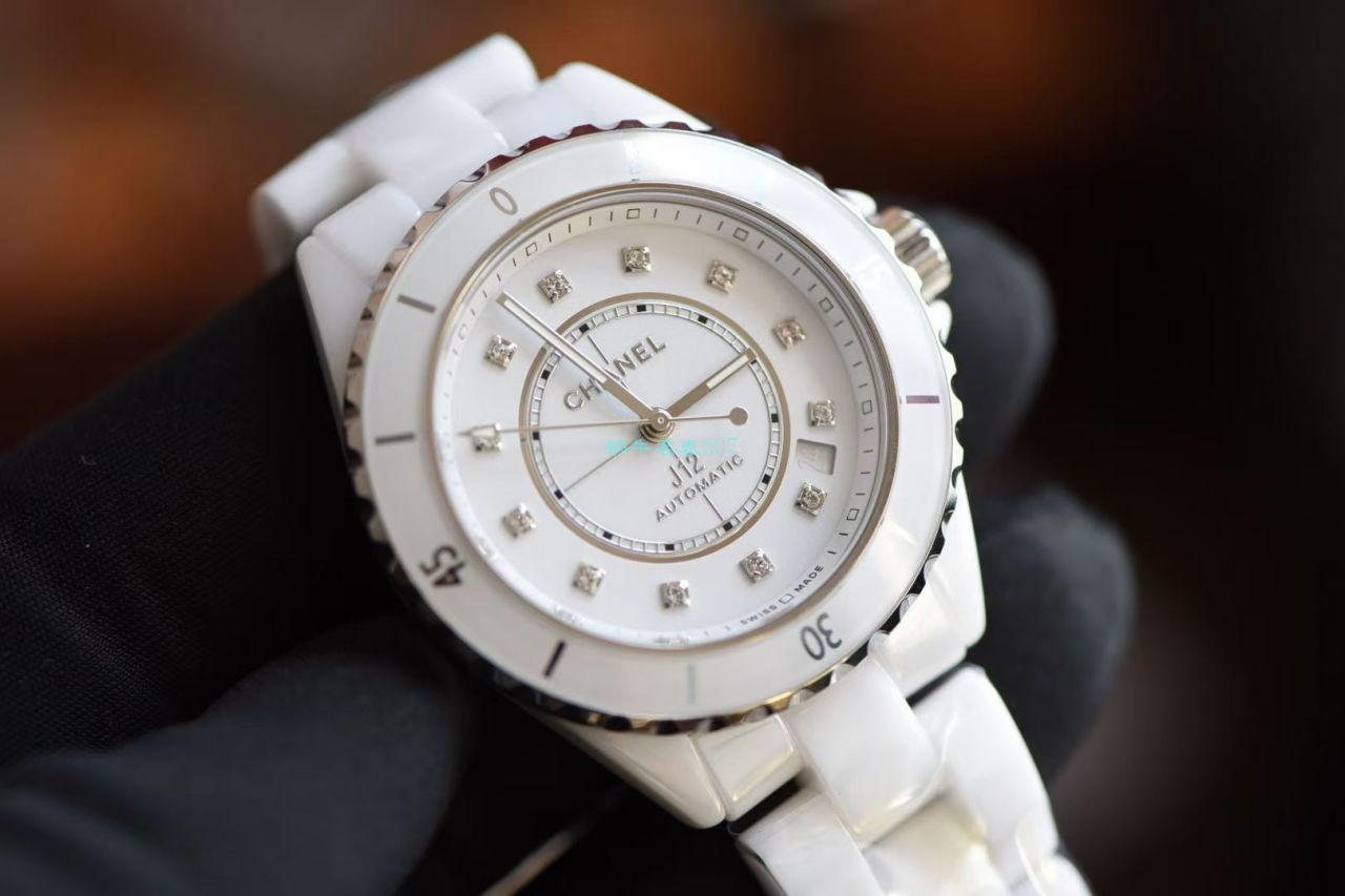 【视频评测】BV厂1比1高精仿手表香奈儿背透J12系列H5700女表 