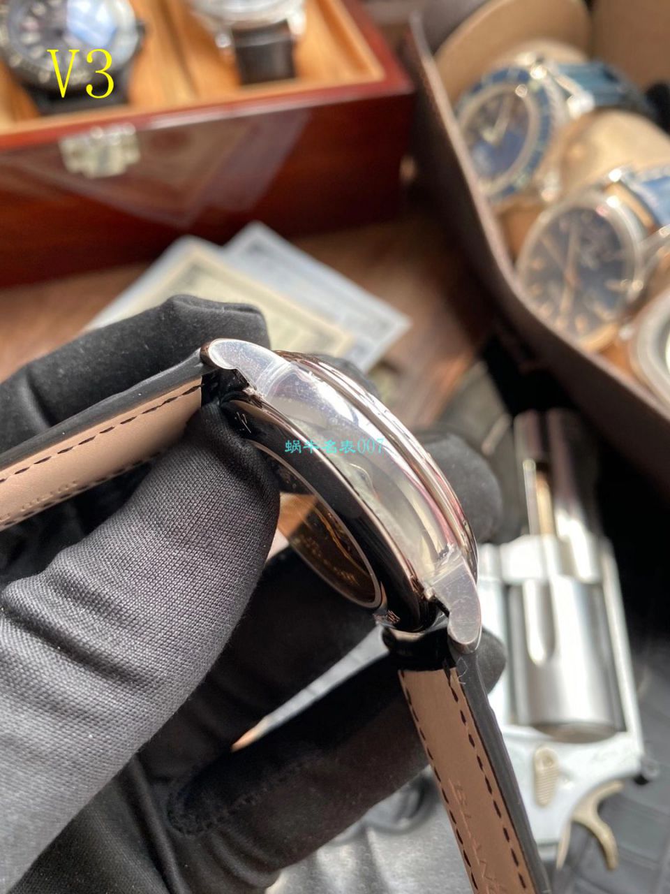 om厂宝珀6654月相v3【视频评测】超A高仿宝珀手表6654-1127-55B / BP073