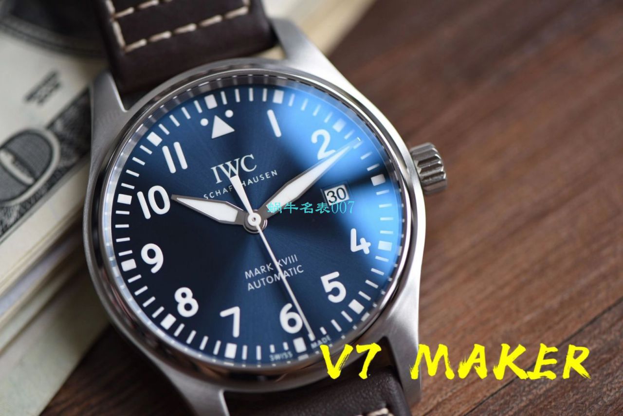 【视频评测】V7厂万国马克十八钢带款顶级复刻高仿IW327002腕表 / WG579