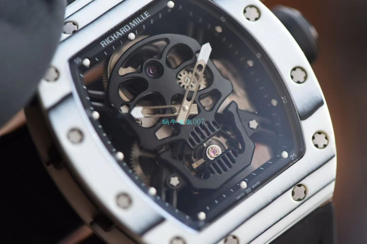 JB厂理查德米勒RM52-01真陀飞轮碳纤维骷髅头鬼王 / RM052JB