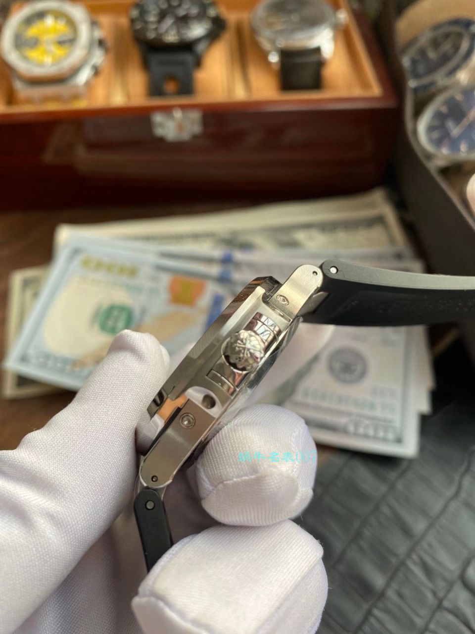 【视频评测】GR厂百达翡丽真月相鹦鹉螺1比1高仿复刻手表V2版本5726/1A-014 / BD332