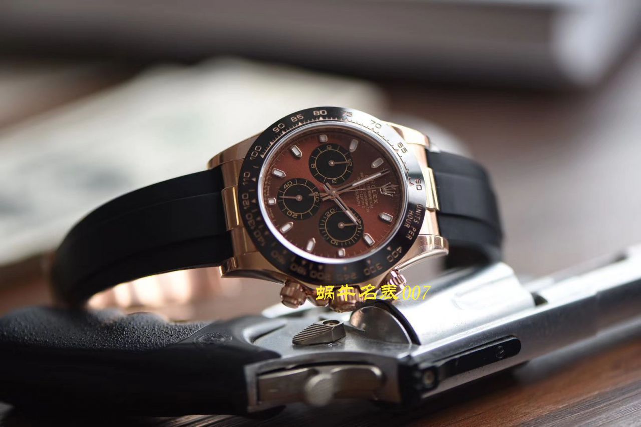 【视频评测】N厂劳力士4130迪通拿顶级复刻高仿手表咖啡猫m116515ln-0041腕表 / R663