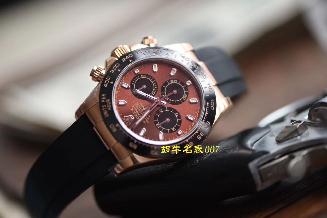 【视频评测】N厂劳力士4130迪通拿顶级复刻高仿手表咖啡猫m116515ln-0041腕表 / R663