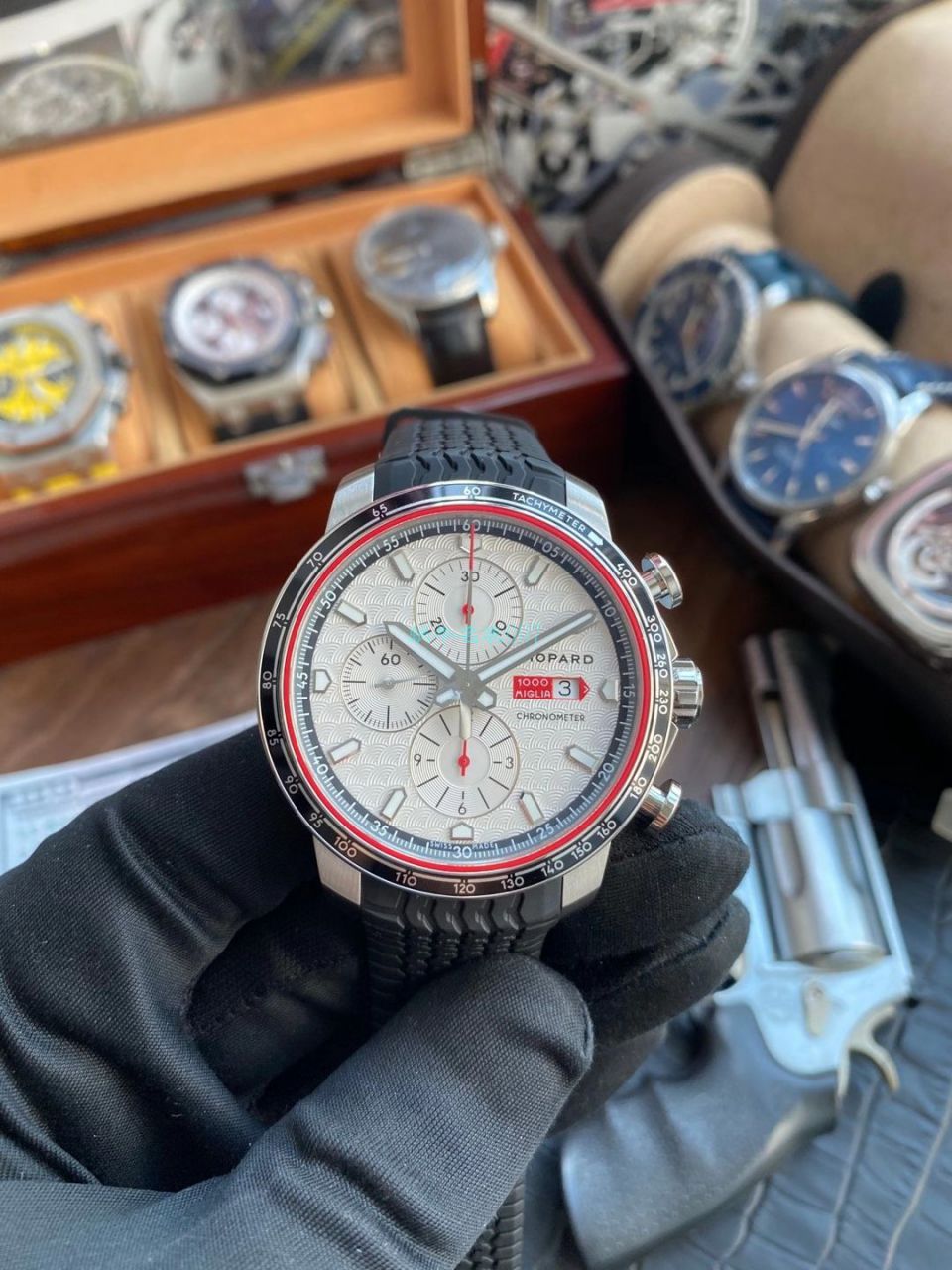 V7厂萧邦经典赛车 MILLE MIGLIA 2017 RACE EDITION 复刻高仿168571-3002腕表 