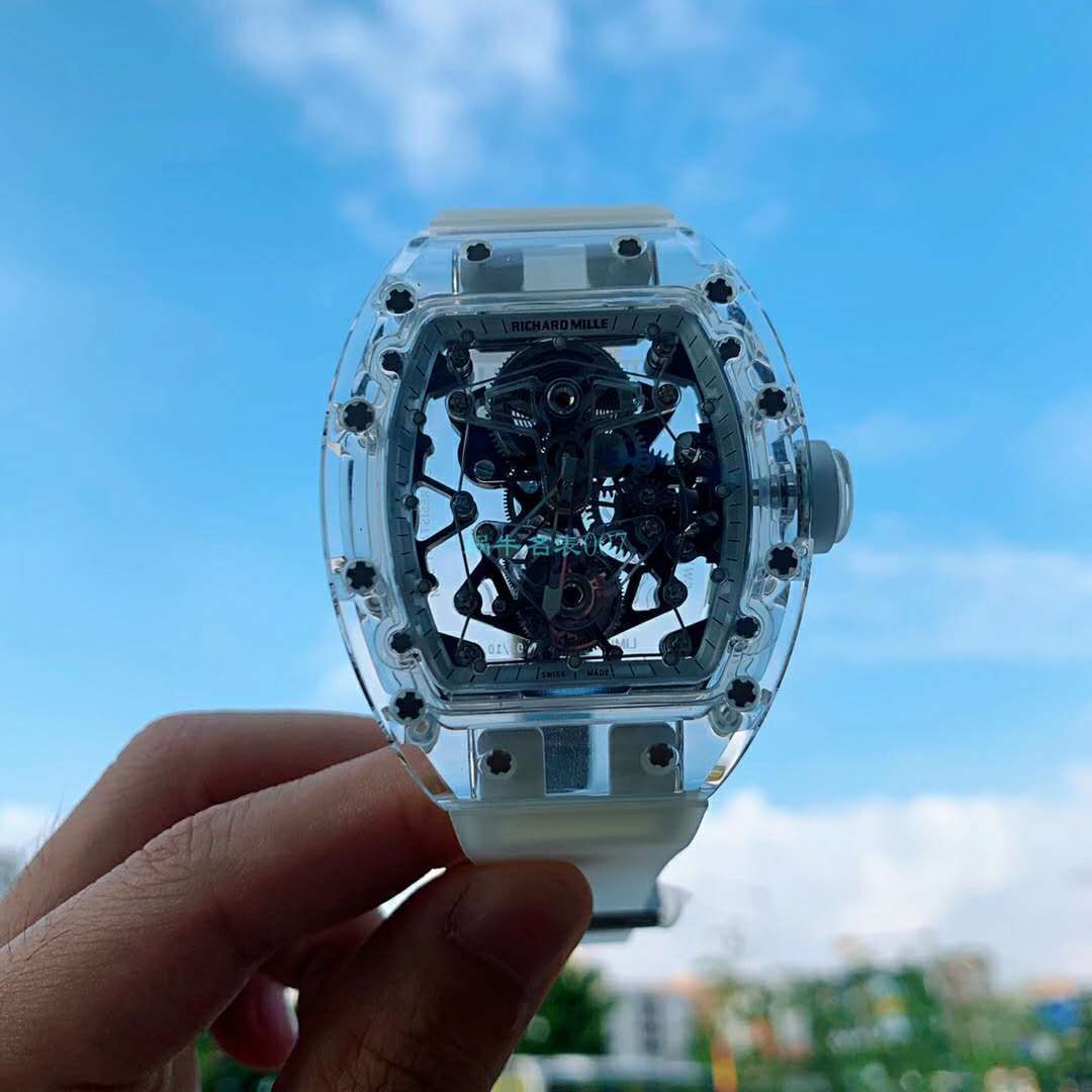 【视频评测】EUR 厂理查德米勒陀飞轮RM056，RM 56-02雪琉璃全透明1比1高仿手表 / RM 56-02EUR