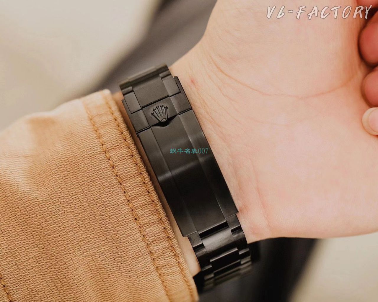 V6厂魔改装劳力士黑水鬼暗夜黑特别版复刻高仿BLAKEN 116610LN SUBMARINER DATE手表 / R672