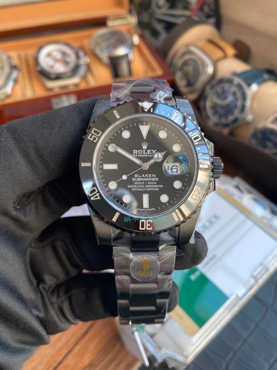V6厂魔改装劳力士黑水鬼暗夜黑特别版复刻高仿BLAKEN 116610LN SUBMARINER DATE手表 / R672