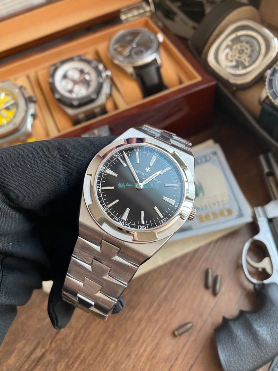 XF厂江诗丹顿纵横四海1比1复刻高仿手表海外超薄2000v黑面 / JS233