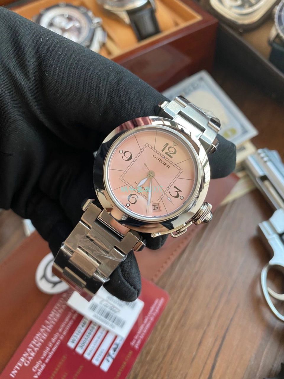 【高品质的复刻高仿手表】V9厂卡地亚帕莎女表W31074M7，W31075M7，WSPA0013腕表 / K319