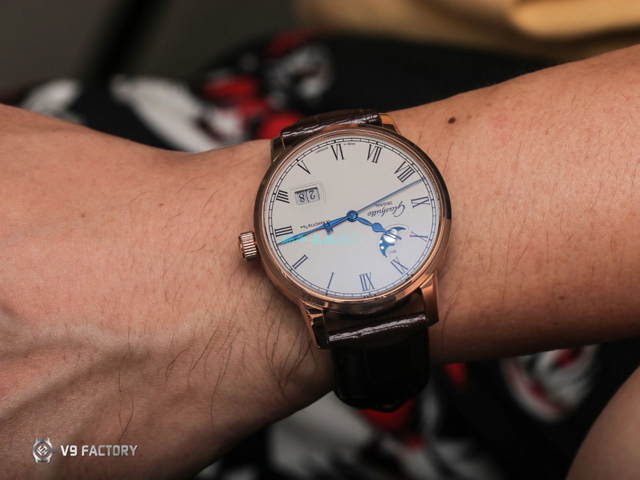 【视频最大的高仿手表网站】V9厂格拉苏蒂原创议员月相100-04-05-12-30腕表 / GLA069