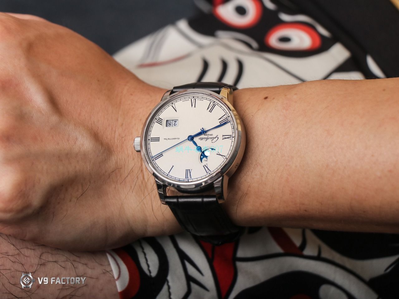 【视频最大的高仿手表网站】V9厂格拉苏蒂原创议员月相100-04-05-12-30腕表 / GLA069