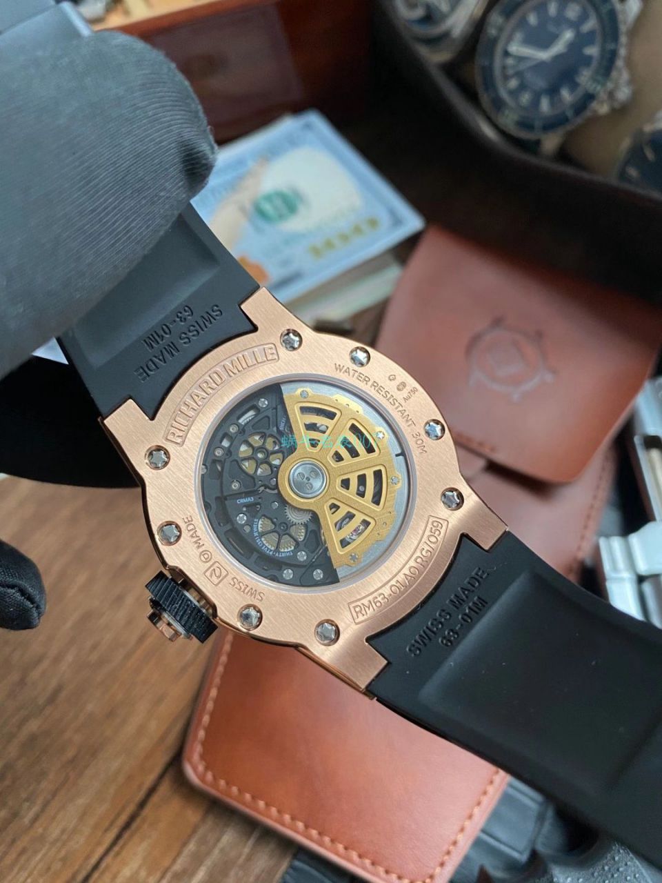 V9理查德米勒Richard Mille RM 63-01一比一顶级精仿手表 Dizzy Hands男装自动机械腕表 / RM 63-01V9