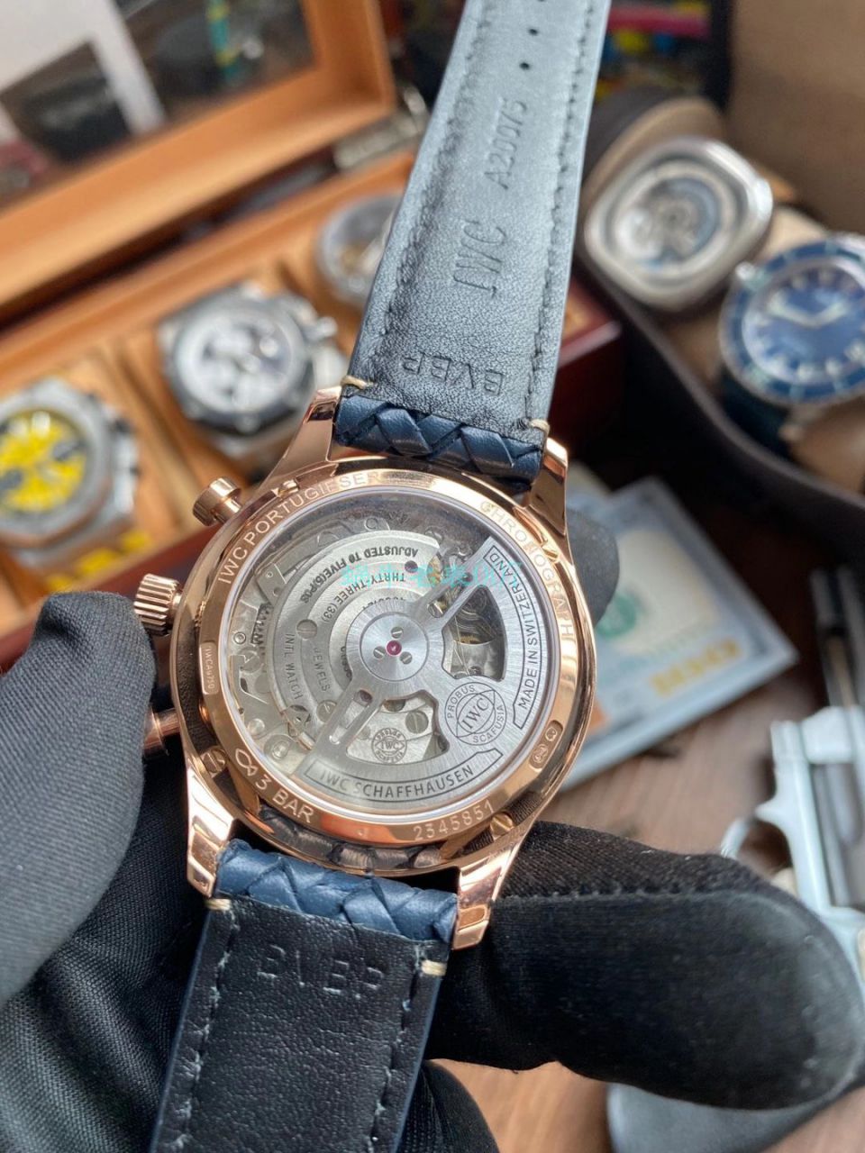 【视频评测】YL厂万国背透葡计一比一顶级高仿复刻手表IW371614腕表 / WG603