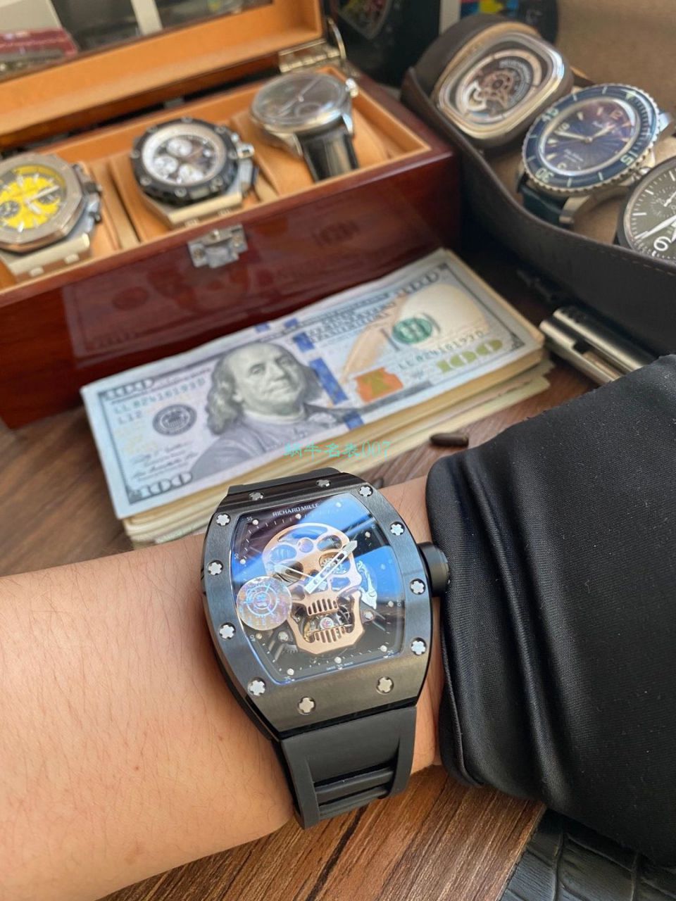 JB理查德米勒RM52-01顶级复刻高仿真陀飞轮RICHARD MILLE骷髅头腕表 / JBRM52-01