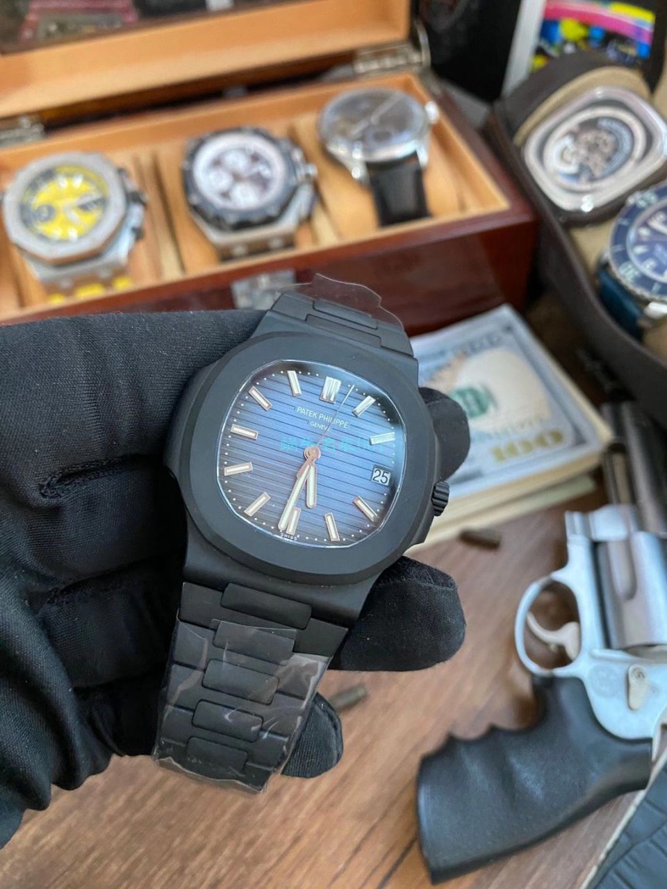 PPF厂V4 DCL版(金刚石碳涂层表壳)百达翡丽鹦鹉螺1比1超级复刻手表5711/1A-010 / BD360