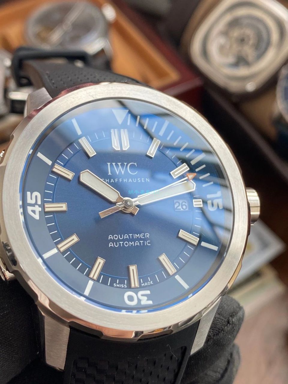 【视频评测V6厂蓝面字面完美升级】万国海洋时计1比1顶级复刻高仿手表IW329005腕表 / WG606