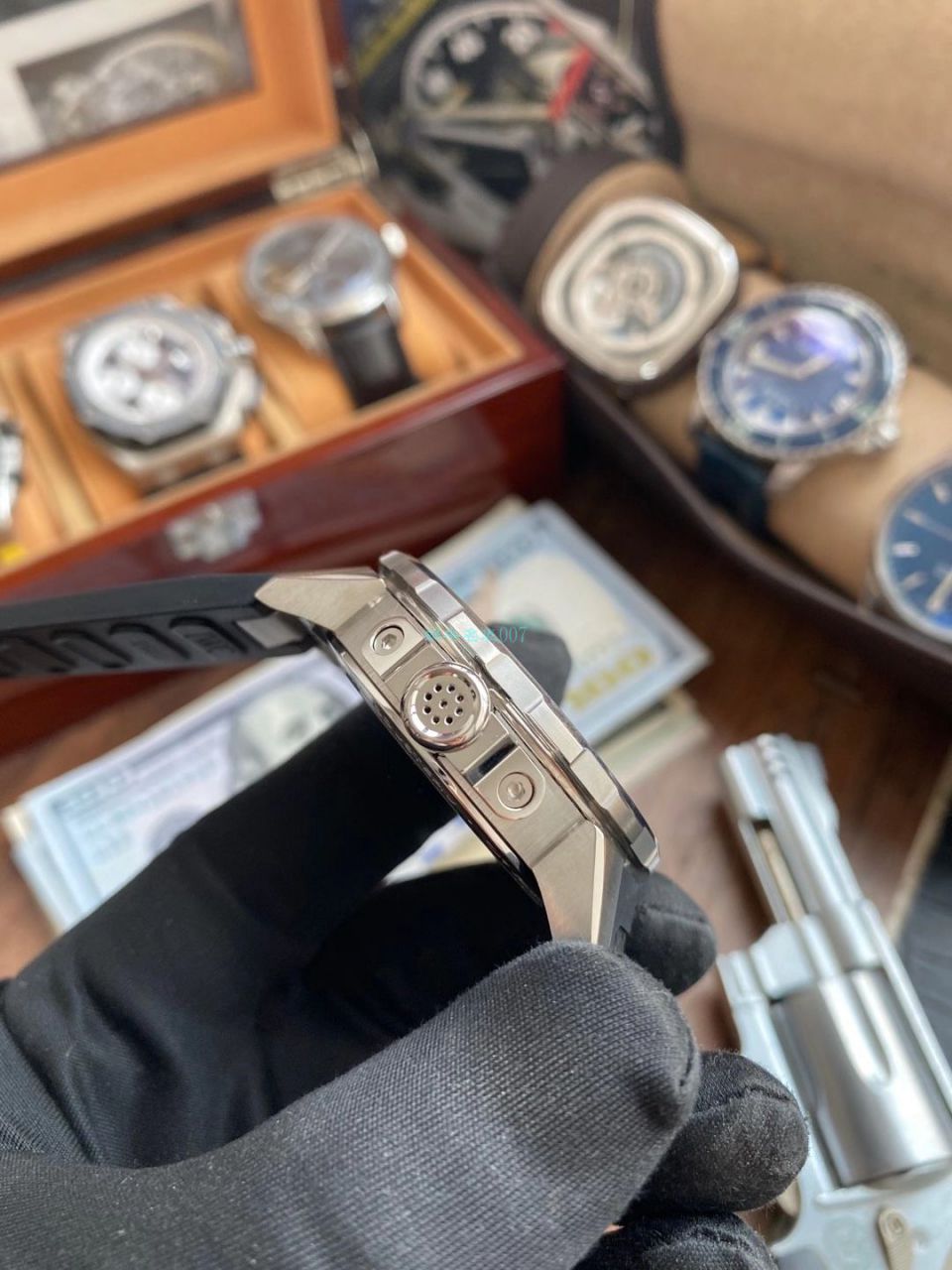 【视频评测V6厂蓝面字面完美升级】万国海洋时计1比1顶级复刻高仿手表IW329005腕表 / WG606