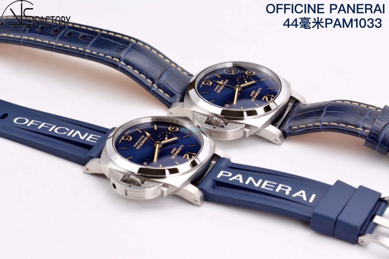 VS厂沛纳海1比1顶级复刻高仿手表GMT两地时PAM01033腕表 / VSPAM01033