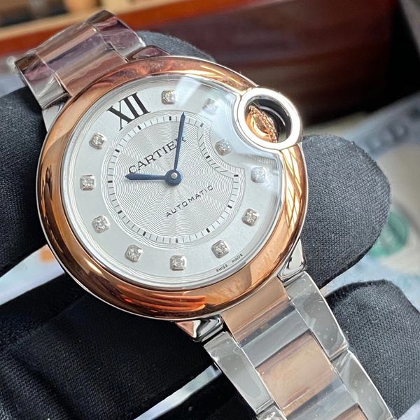 【视频评测】V6厂卡地亚蓝气球女装33毫米复刻高仿W3BB0006腕表