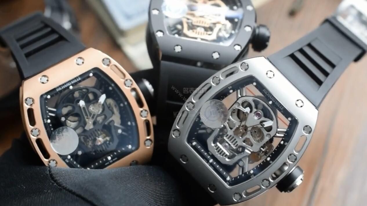 【视频评测】JB厂理查德米勒一比一复刻高仿手表男士系列RM 052骷髅头腕表 / RM 052JBG