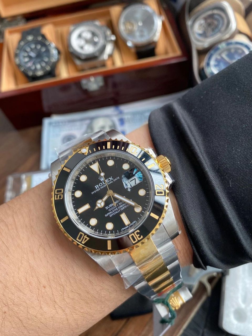 VS厂劳力士复刻高仿间金黑水鬼116613-LN-97203腕表（可选包金或者镀金） / R701