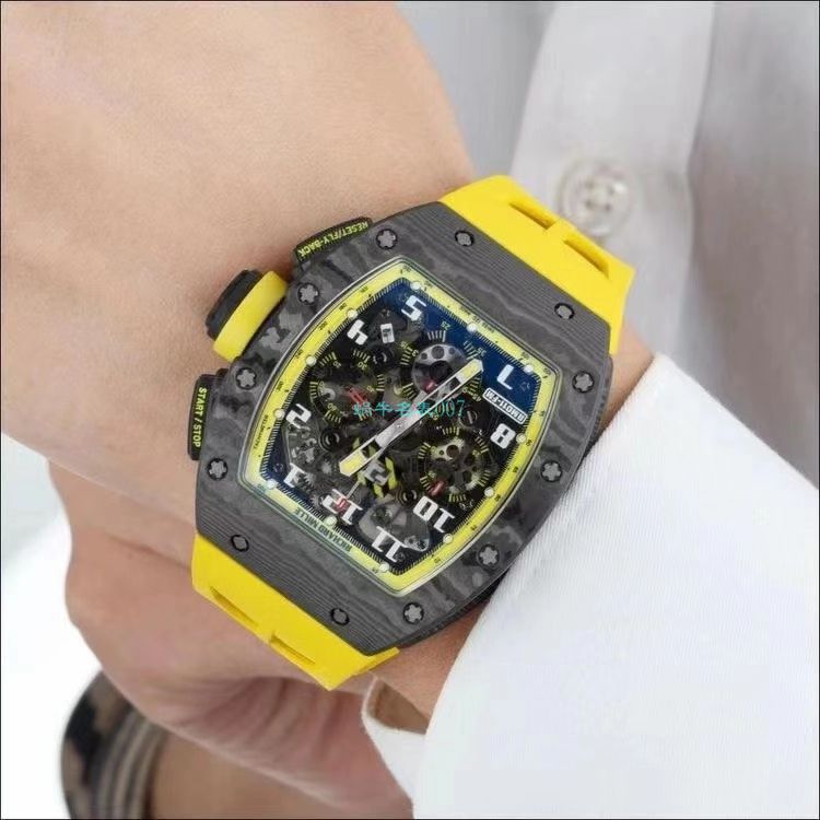 KV厂理查德米勒RM011 Yellow Storm黄面风暴一比一顶级精仿手表 / KVRM011YellowStormB