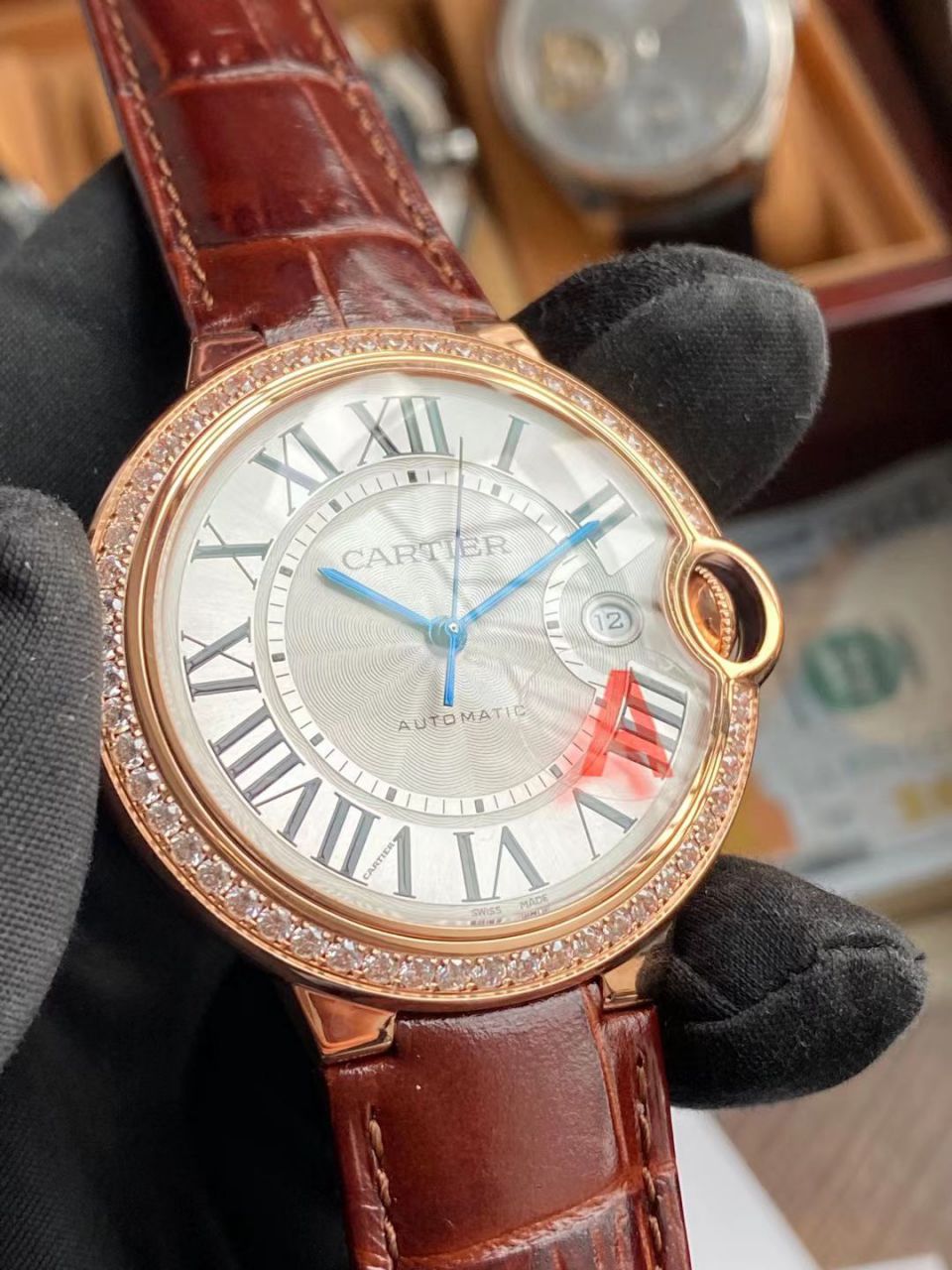 V6厂卡地亚蓝气球男装42毫米WJBB0035超A高仿手表 / K327