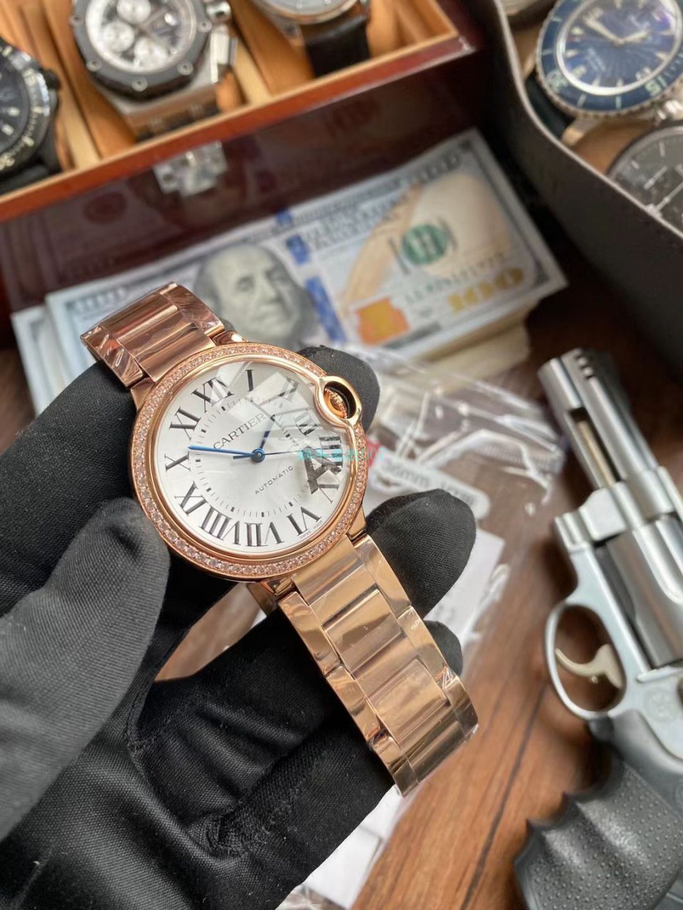 V6厂卡地亚蓝气球36毫米女装一比一顶级高精仿WJBB0037腕表 / K328