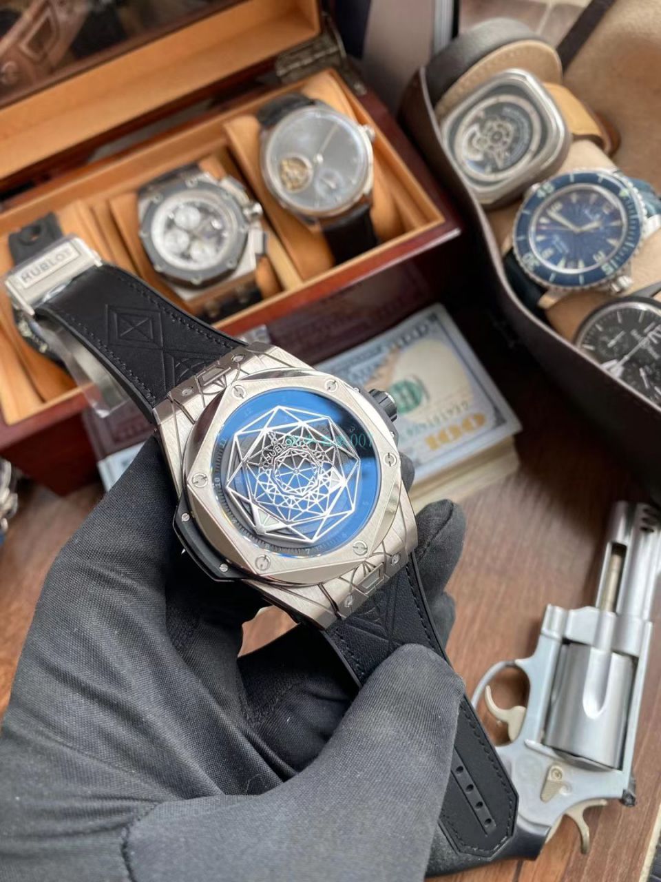 WWF厂超A高仿宇舶刺青系列415.NX.1112.VR.MXM16腕表 / YB086