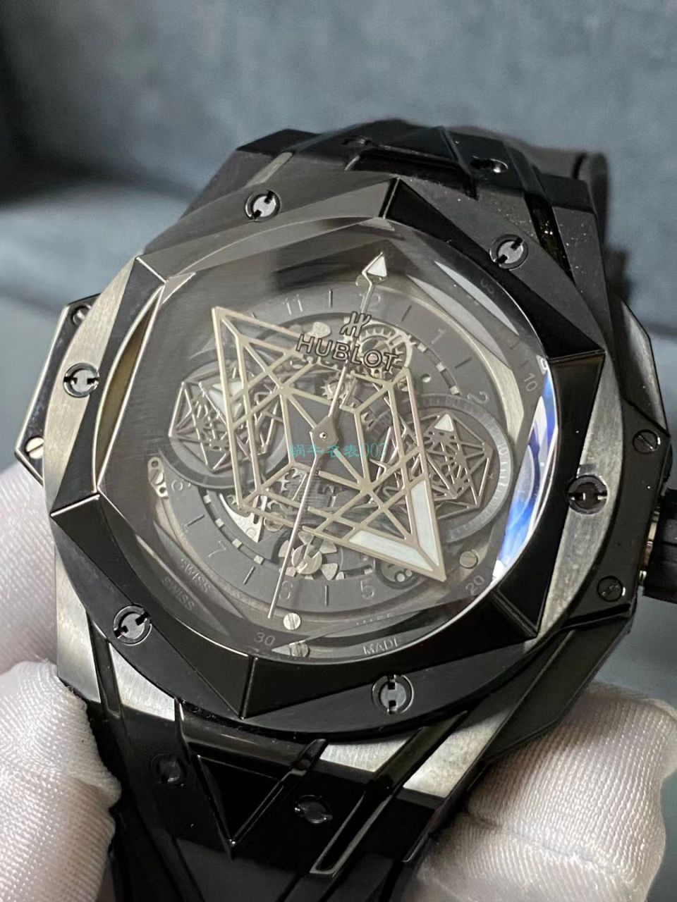 HB厂超A高仿手表宇舶 Sang Bleu II 刺青二代418.OX.2001.RX.1604.MXM20腕表 / YB117