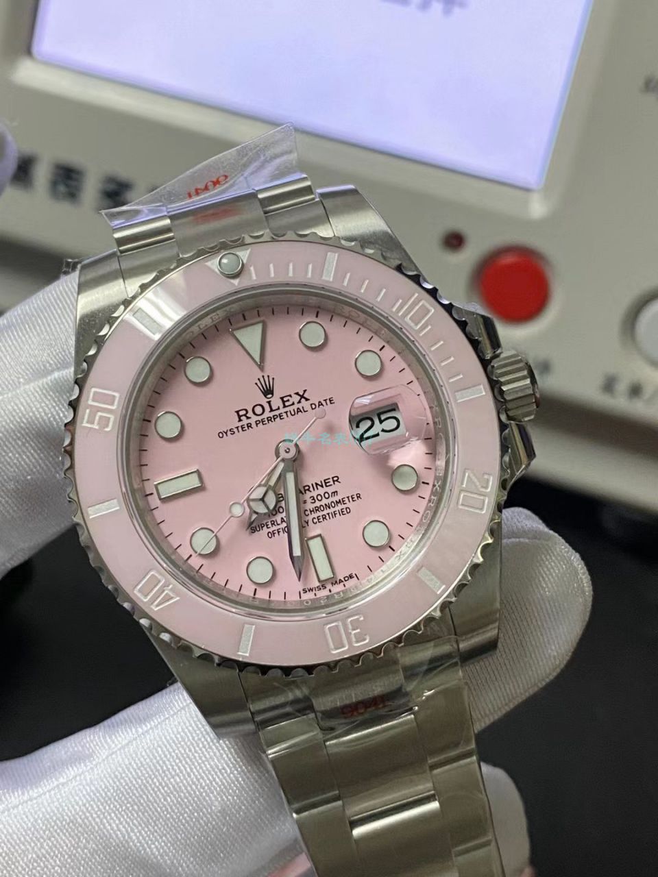 GM厂更新V2版本劳力士粉水鬼1比1高仿女士手表 / R719