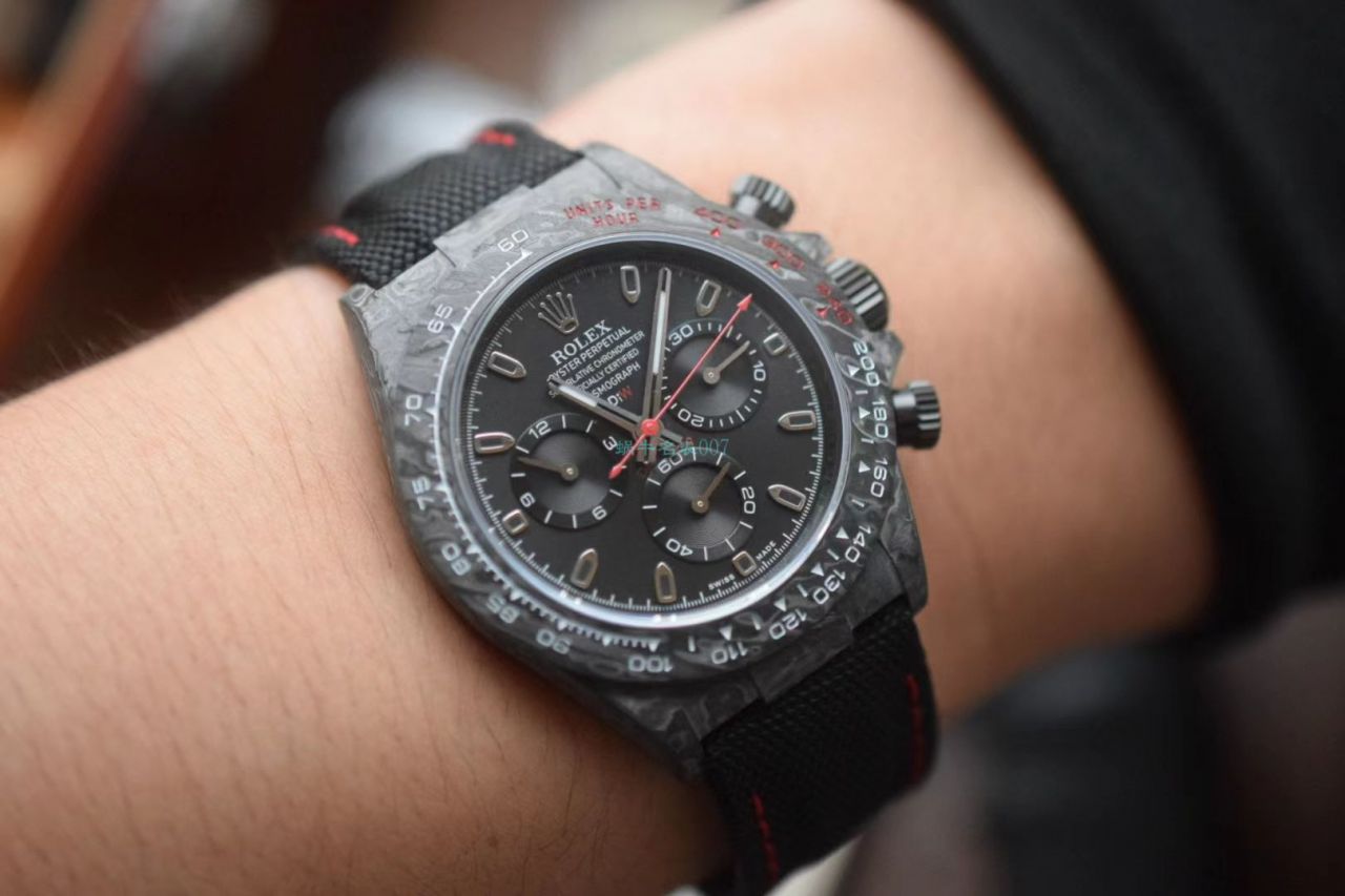 独家视频评测N厂超级碳纤维4130迪通拿一比一复刻diw团队定制版迪通拿腕表 / R727