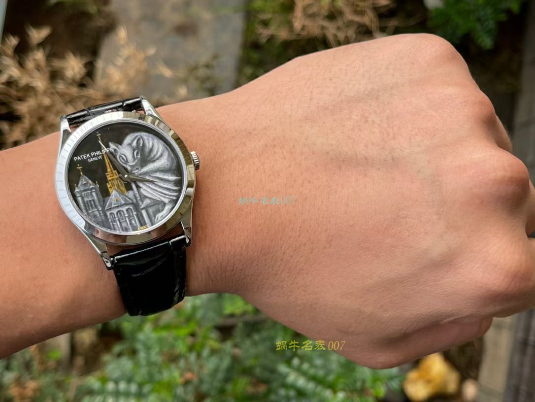 FL珐琅厂百达翡丽5077P微绘珐琅系列复刻高仿腕表「巴黎圣母院的石制怪兽」 / BD368