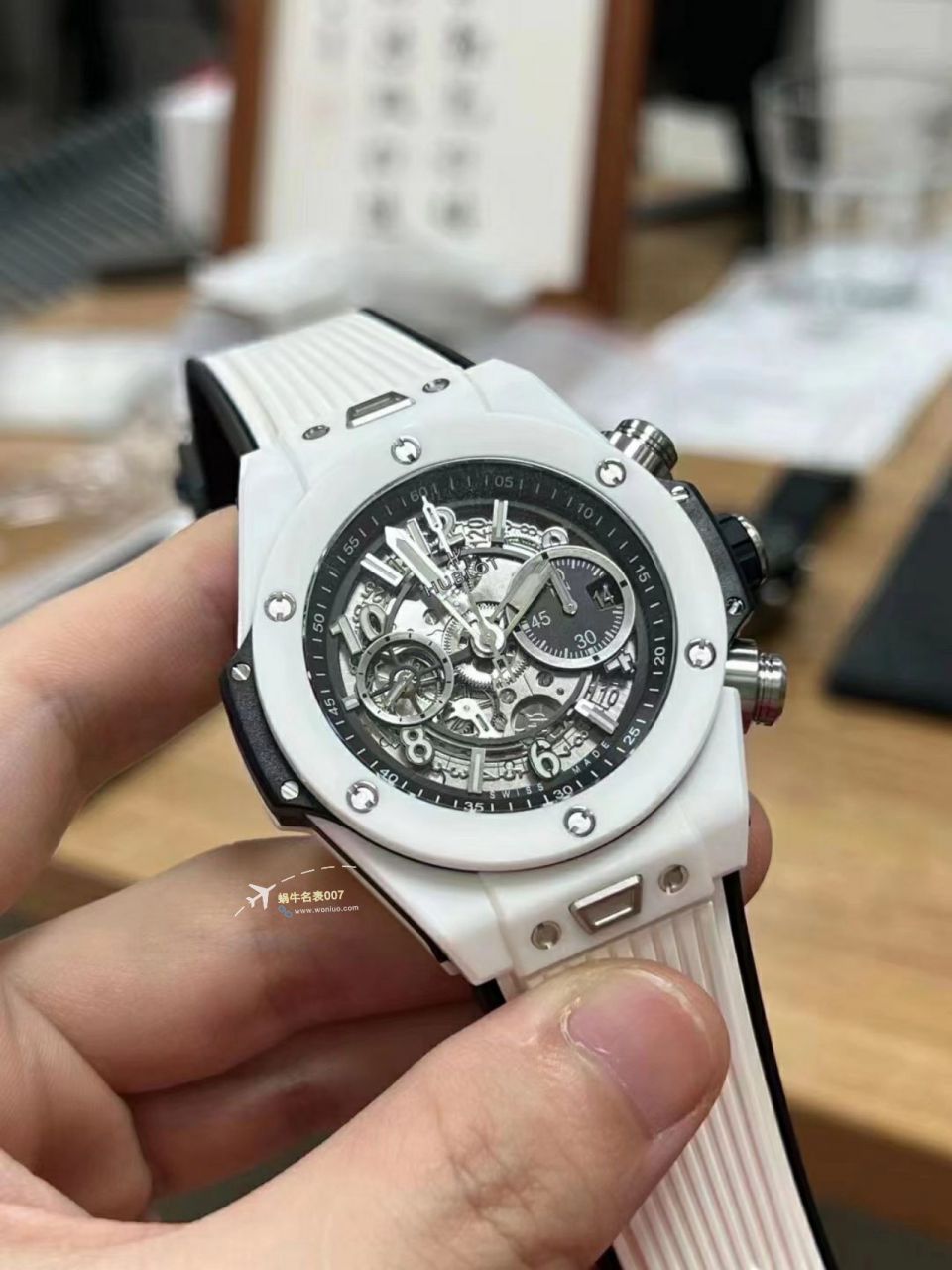 视频评测ZF顶级复刻高仿彩面陶瓷宇舶系列441.HX.1170.RX，441.CY.471Y.RX腕表 