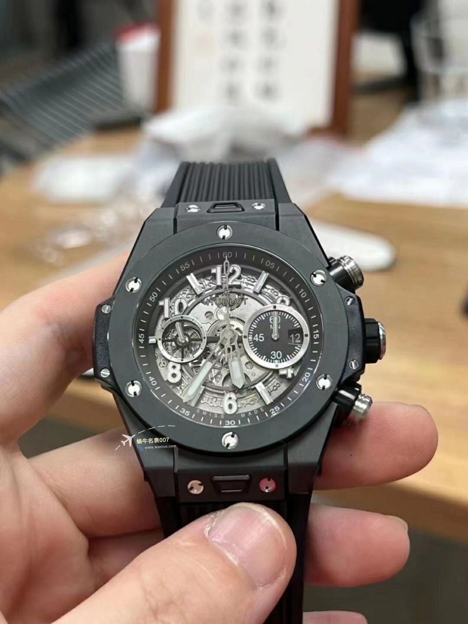 视频评测ZF顶级复刻高仿彩面陶瓷宇舶系列441.HX.1170.RX，441.CY.471Y.RX腕表 