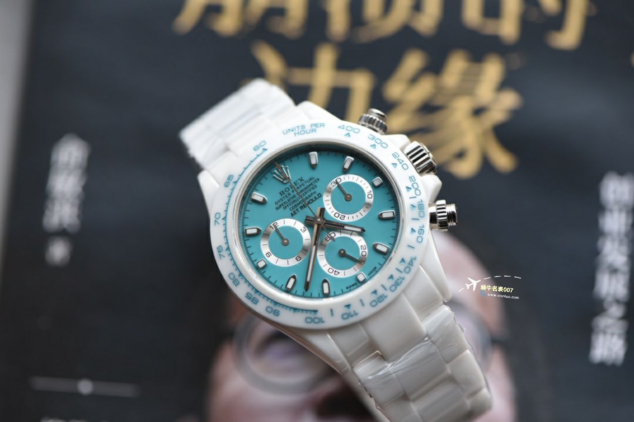 视频评测N厂劳力士迪通拿复刻高仿超级版本 4130一体机 AET特别改装版阿布扎比 / R761