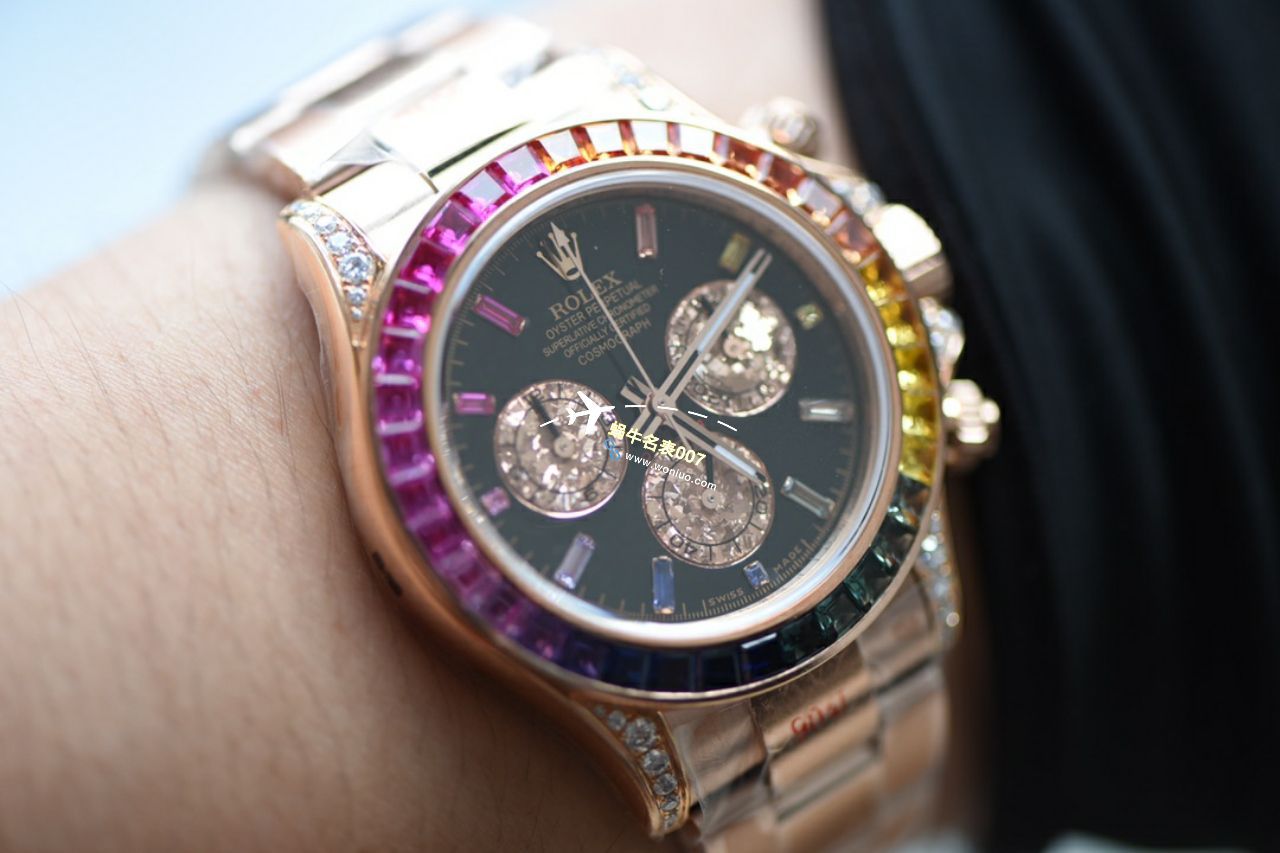 NOOB殿堂级玩物N厂4130机芯劳力士迪通拿改装而成的顶级复刻高仿blaken腕表 / R762