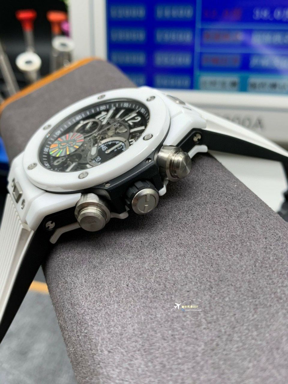 视频评测ZF顶级复刻高仿彩面陶瓷宇舶系列441.HX.1170.RX，441.CY.471Y.RX腕表 