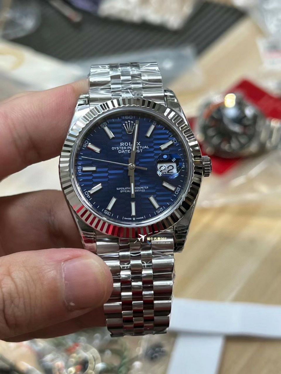 VS厂顶级复刻手表劳力士41日志型格子纹高仿m126334-0030，m126334-0031腕表 / R765