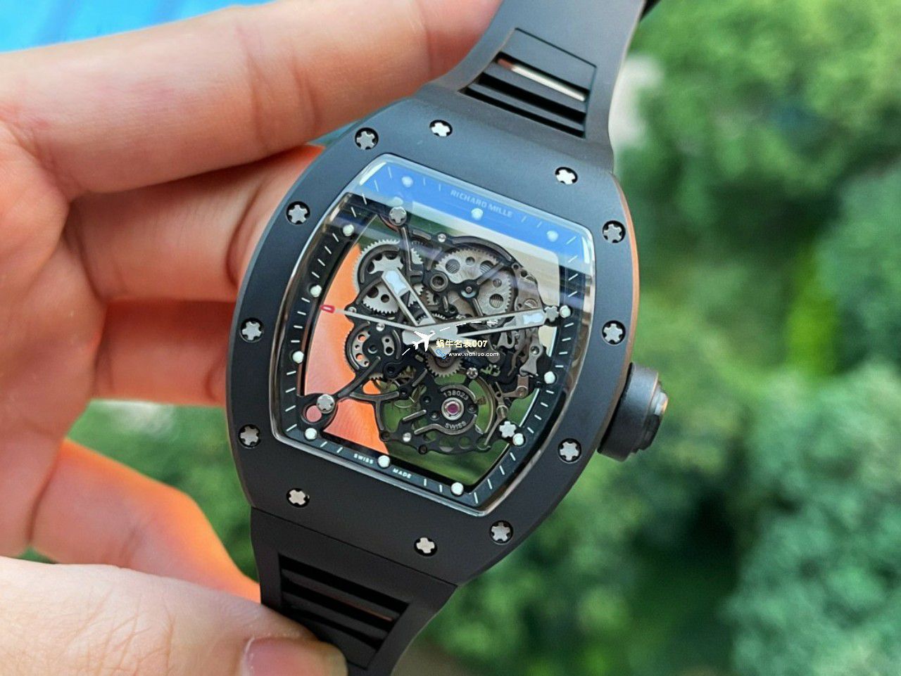 BBR厂一比一复刻高仿理查德米勒RM055一体机芯手表/六点位飞轮可转 / BBRRMO55