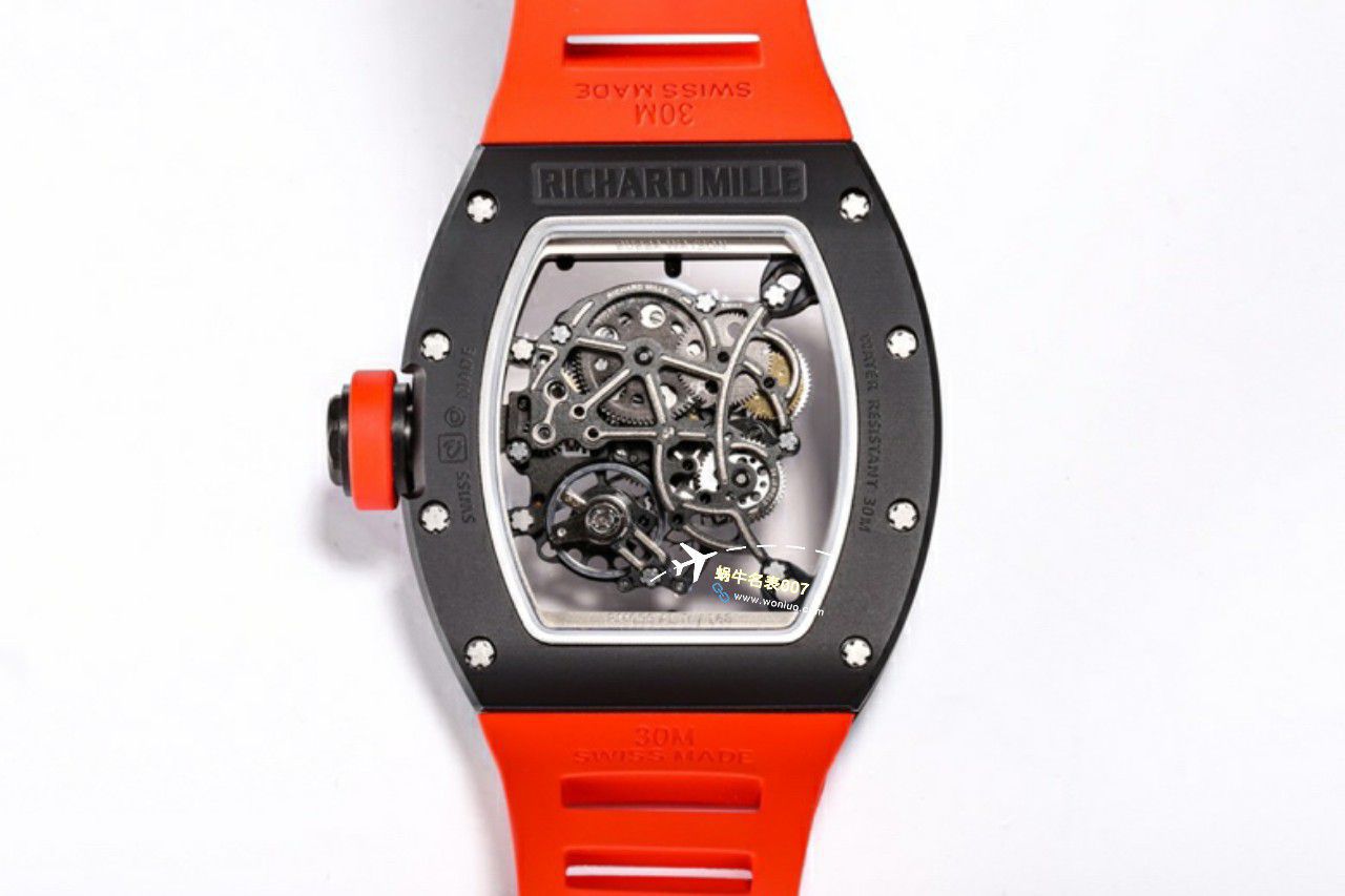 BBR厂一比一复刻高仿理查德米勒RM055一体机芯手表/六点位飞轮可转 / BBRRMO55