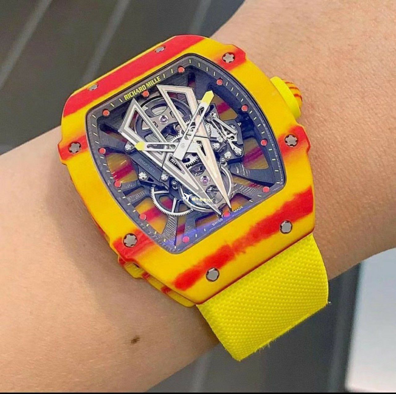 BBR厂一比一复刻理查德米勒西班牙公牛高仿RM27-03陀飞轮机芯NTPT碳纤维表壳手表 / BBRRM27-03