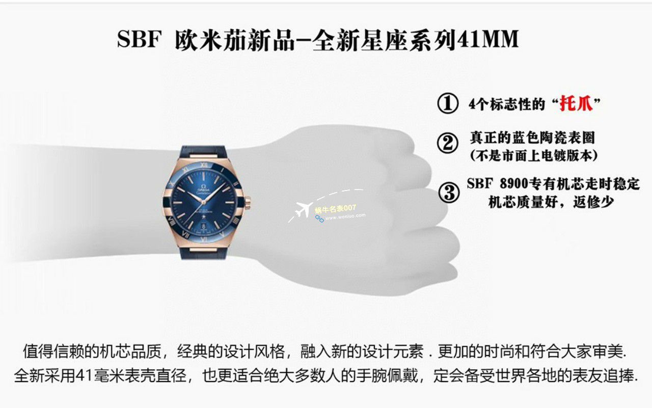 VS/SBF厂一比一顶级复刻高仿欧米茄第五代星座沙士灰131.33.41.21.06.001手表 / M779