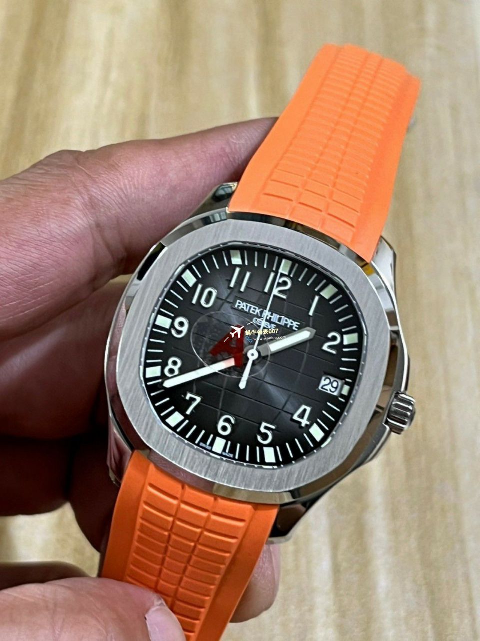 3K厂一比一复刻高仿手表百达翡丽AQUANAUT手雷5167R-001一体机芯升级版腕表 