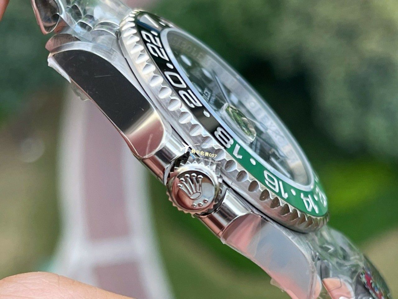 C厂/clean一比一顶级高仿复刻手表劳力士格林尼治型II左撇子雪碧圈m126720vtnr-0002 / R768