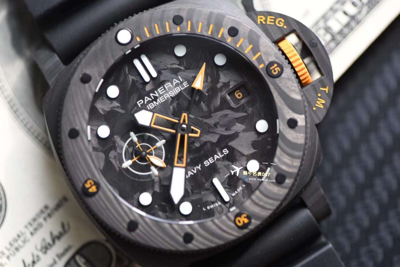 VS厂一比一顶级复刻高仿手表沛纳海PAM01324、PAM1324全碳纤维 / VSPAM01324