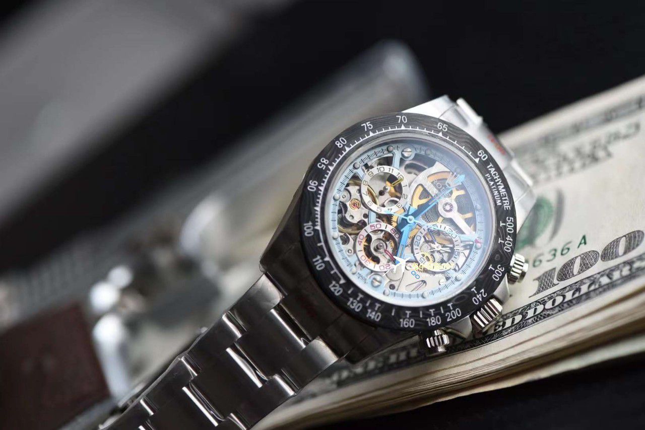 N厂出品劳力士超级限定版镂空迪通拿独家4130计时镂空机芯腕表 / R776