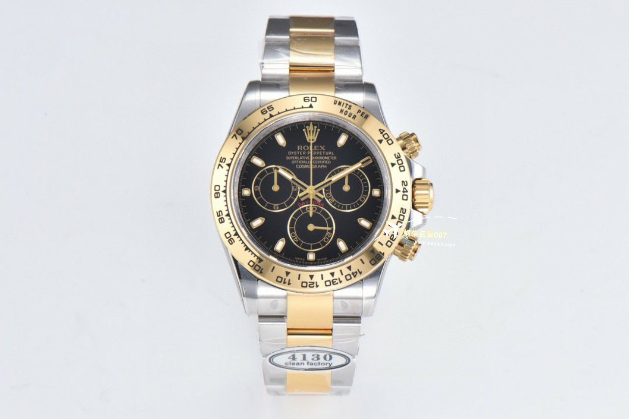 视频评测clean，C厂劳力士迪通拿熊猫迪m116500ln-0001超A高仿复刻手表 / R779