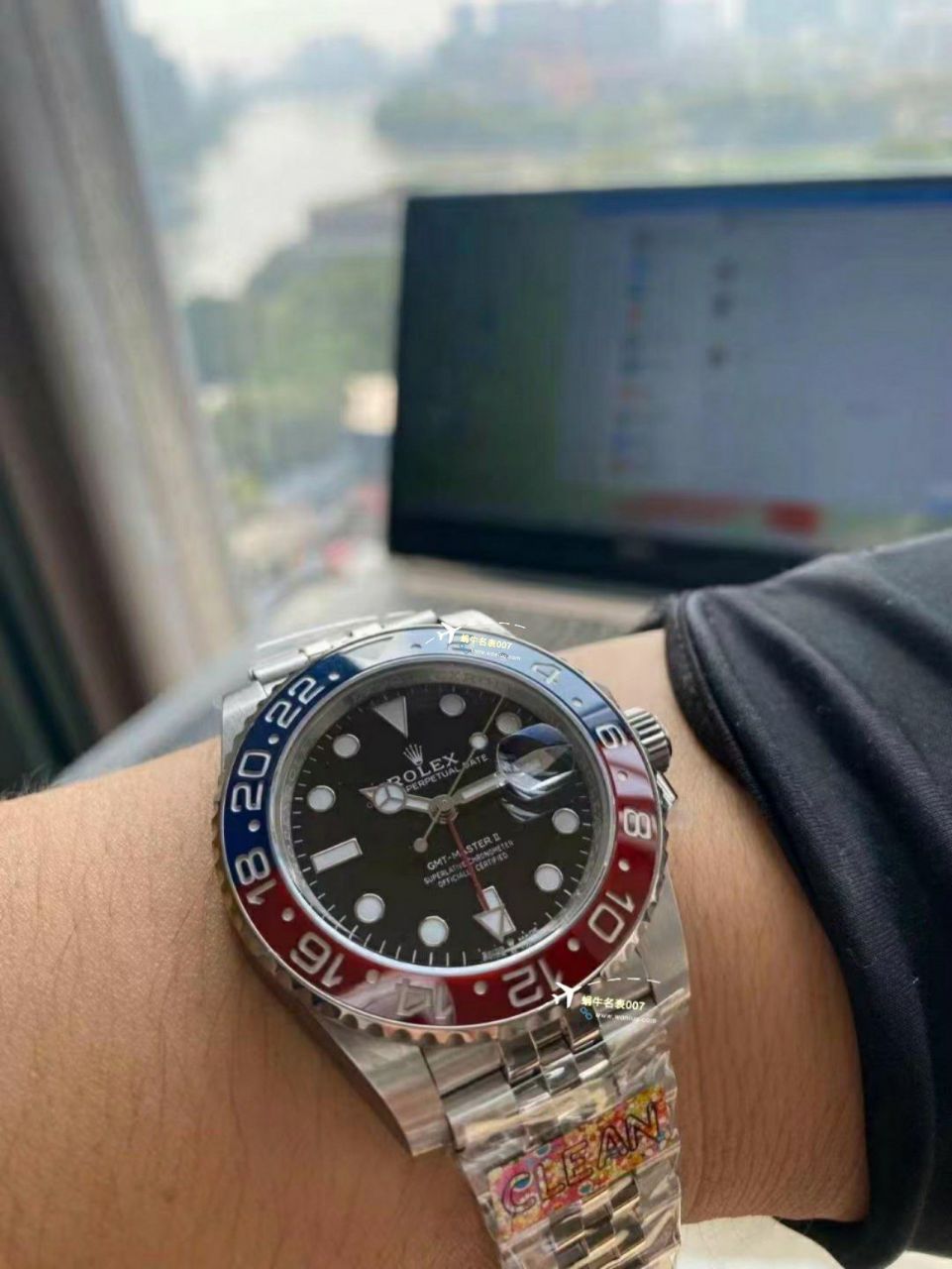 视频评测C厂clean劳力士格林尼治型可乐圈m126710blro-0001一比一复刻高仿手表 